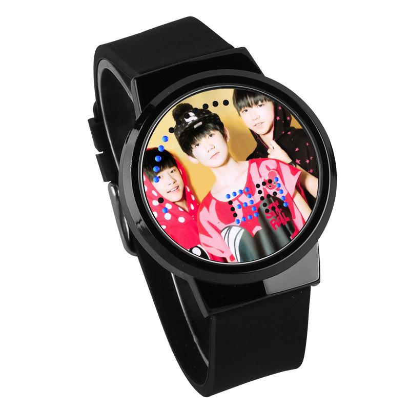 Waterproof Luminous LED Digital Touch Children watch  - TFBoys #20