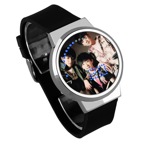 Waterproof Luminous LED Digital Touch Children watch  - TFBoys #24