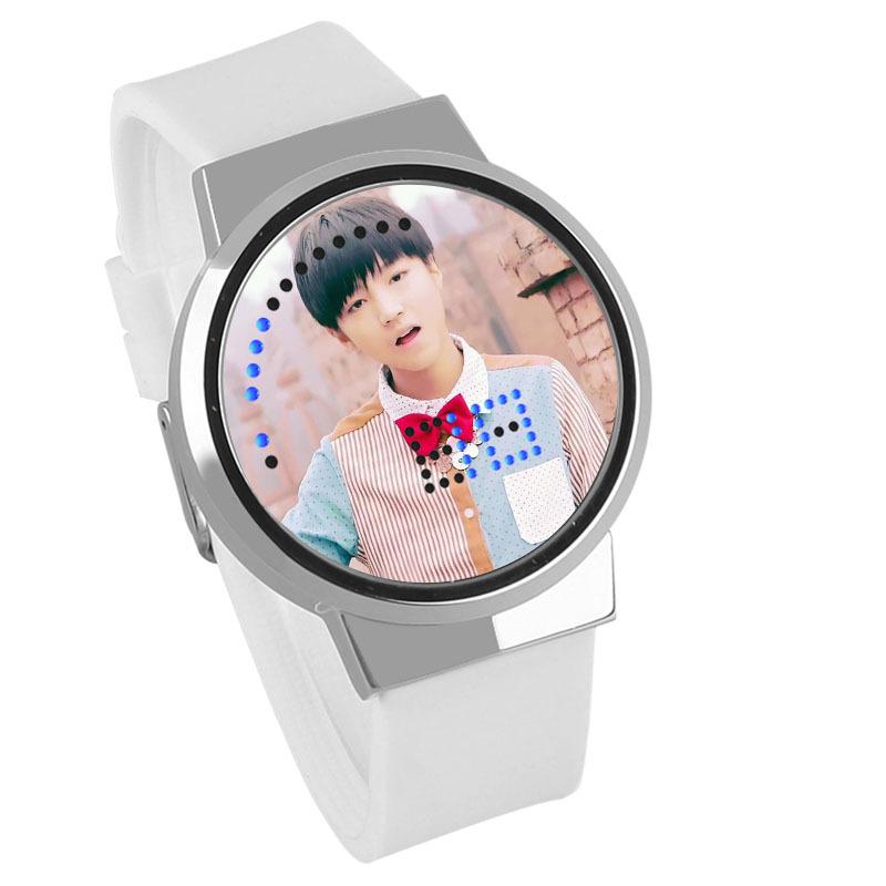 Waterproof Luminous LED Digital Touch Children watch  - TFBoys #25