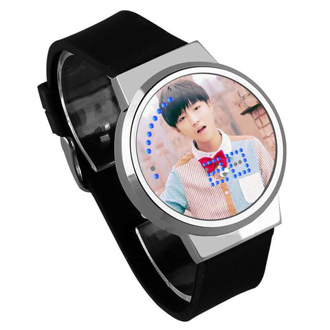 Waterproof Luminous LED Digital Touch Children watch  - TFBoys #27