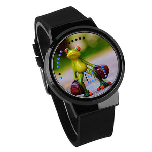 Waterproof Luminous LED Digital Touch Children watch - Travel frog #83