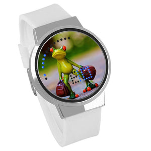 Waterproof Luminous LED Digital Touch Children watch - Travel frog #82