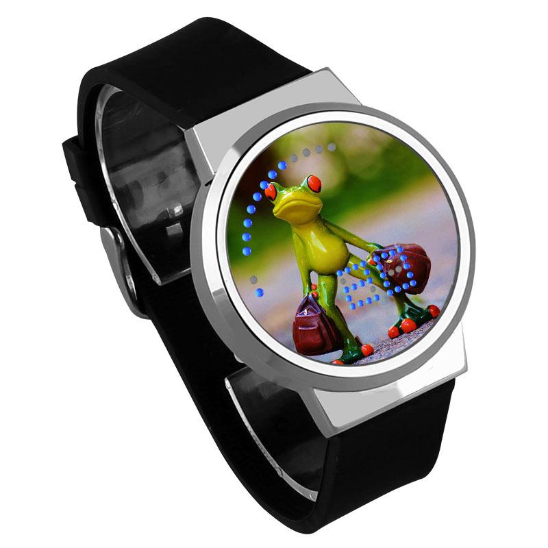 Waterproof Luminous LED Digital Touch Children watch - Travel frog #84