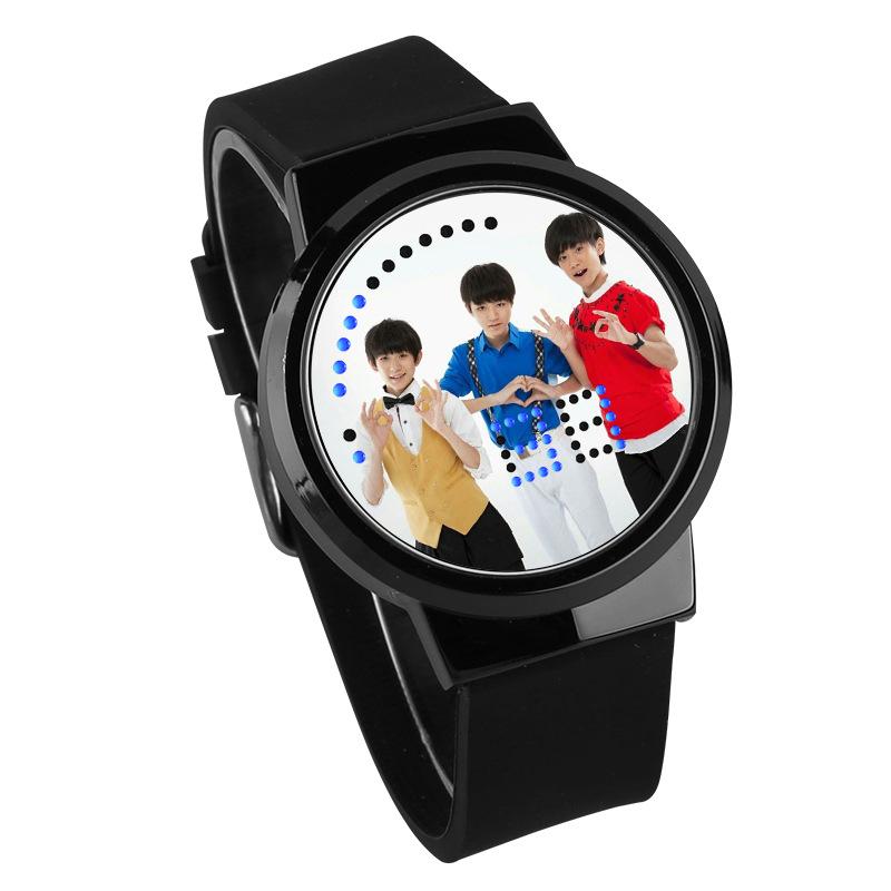 Waterproof Luminous LED Digital Touch Children watch  - TFBoys #35