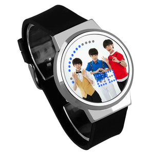 Waterproof Luminous LED Digital Touch Children watch  - TFBoys #36