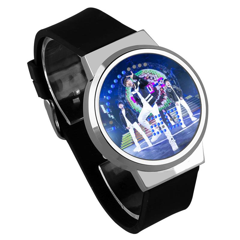 Waterproof Luminous LED Digital Touch Children watch  - TFBoys #30