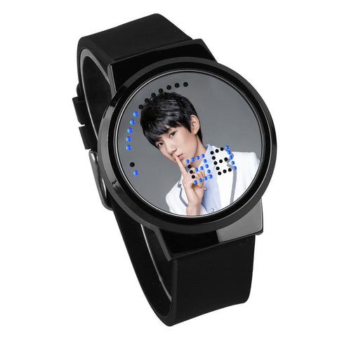 Waterproof Luminous LED Digital Touch Children watch  - TFBoys #32