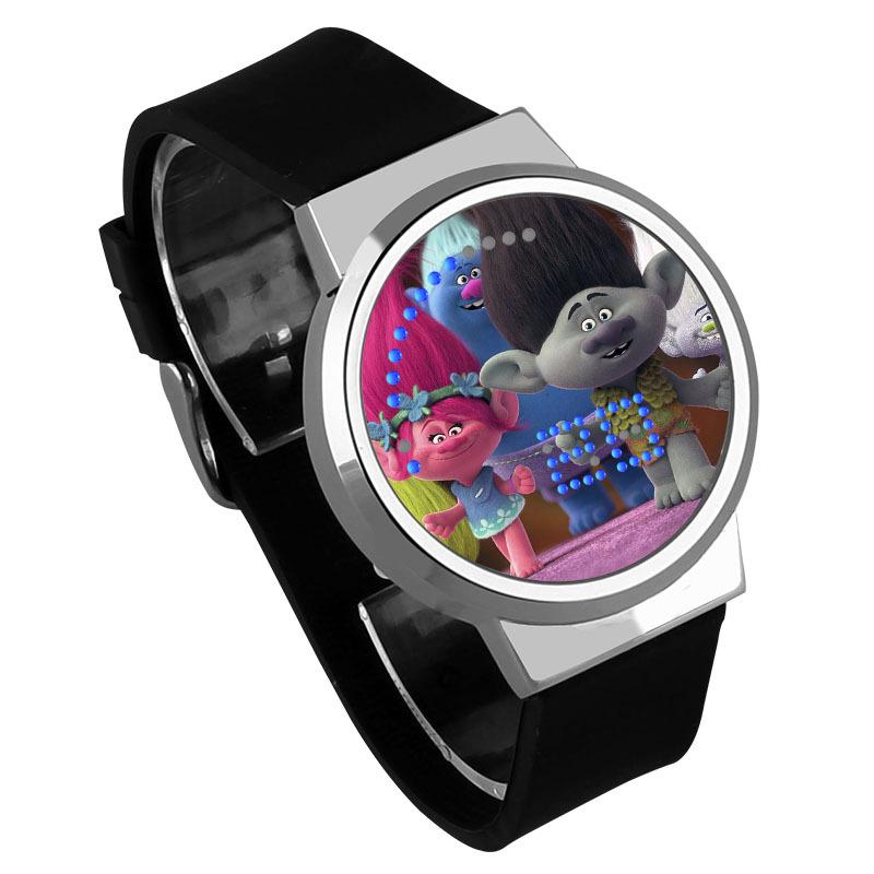 Waterproof Luminous LED Digital Touch Children watch  - Trolls #9