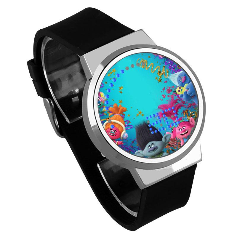 Waterproof Luminous LED Digital Touch Children watch  - Trolls #27