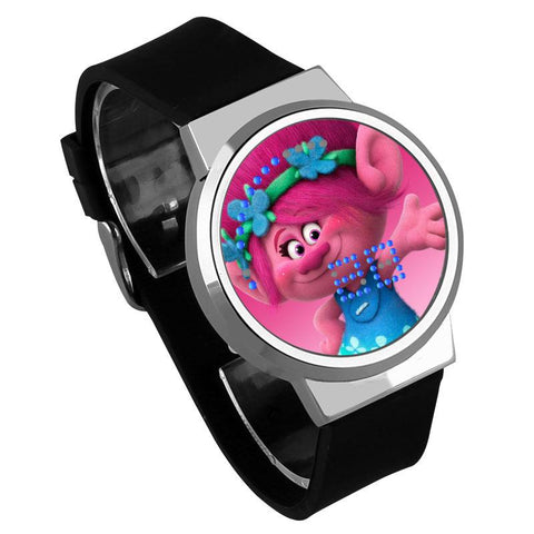 Waterproof Luminous LED Digital Touch Children watch  - Trolls #21