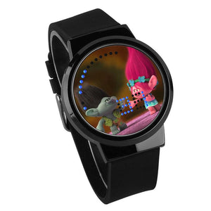 Waterproof Luminous LED Digital Touch Children watch  - Trolls #35