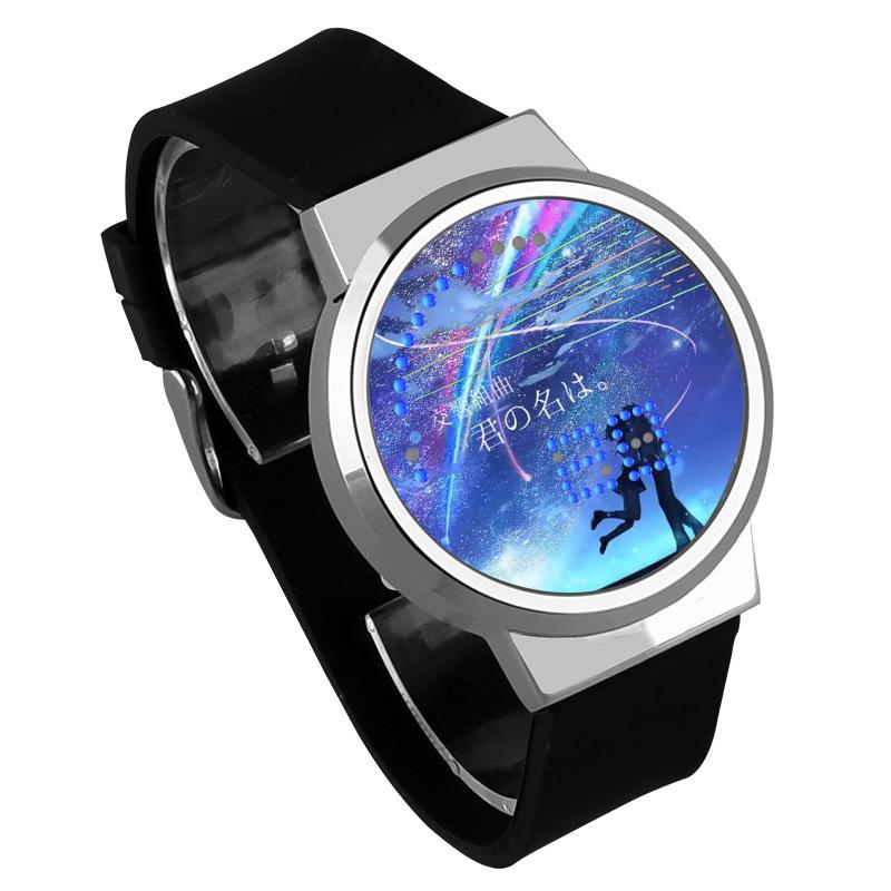 Waterproof Luminous LED Digital Touch Children watch  - Your Name #3