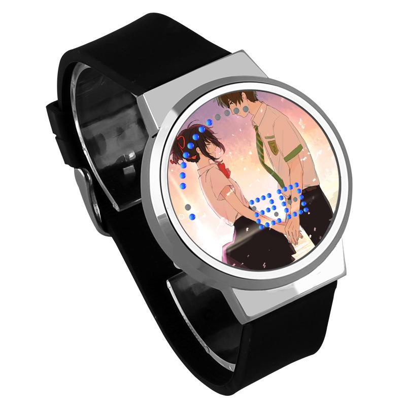 Waterproof Luminous LED Digital Touch Children watch  - Your Name #9