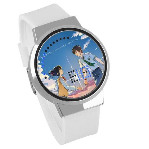 Waterproof Luminous LED Digital Touch Children watch  - Your Name #4