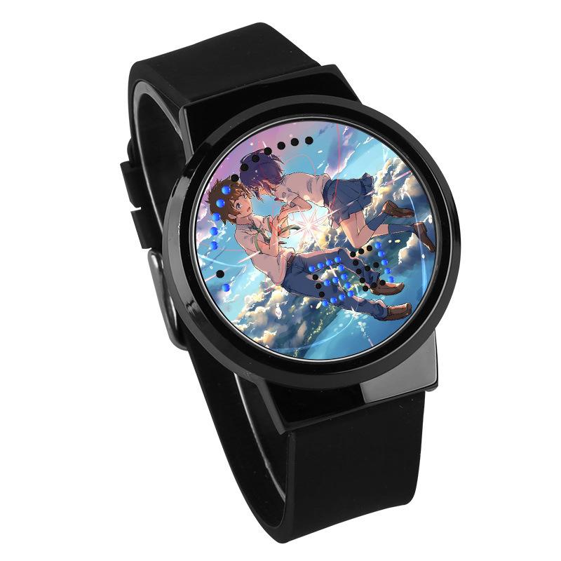 Waterproof Luminous LED Digital Touch Children watch  - Your Name #11