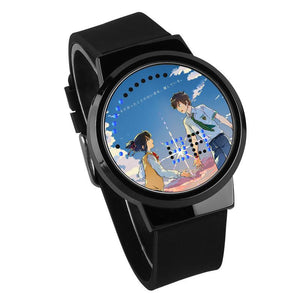 Waterproof Luminous LED Digital Touch Children watch  - Your Name #5