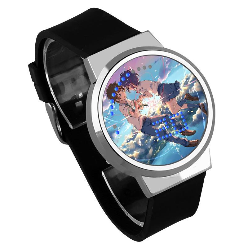 Waterproof Luminous LED Digital Touch Children watch  - Your Name #12