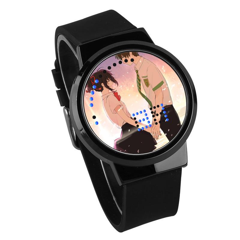 Waterproof Luminous LED Digital Touch Children watch  - Your Name #8