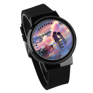 Waterproof Luminous LED Digital Touch Children watch  - Your Name #17