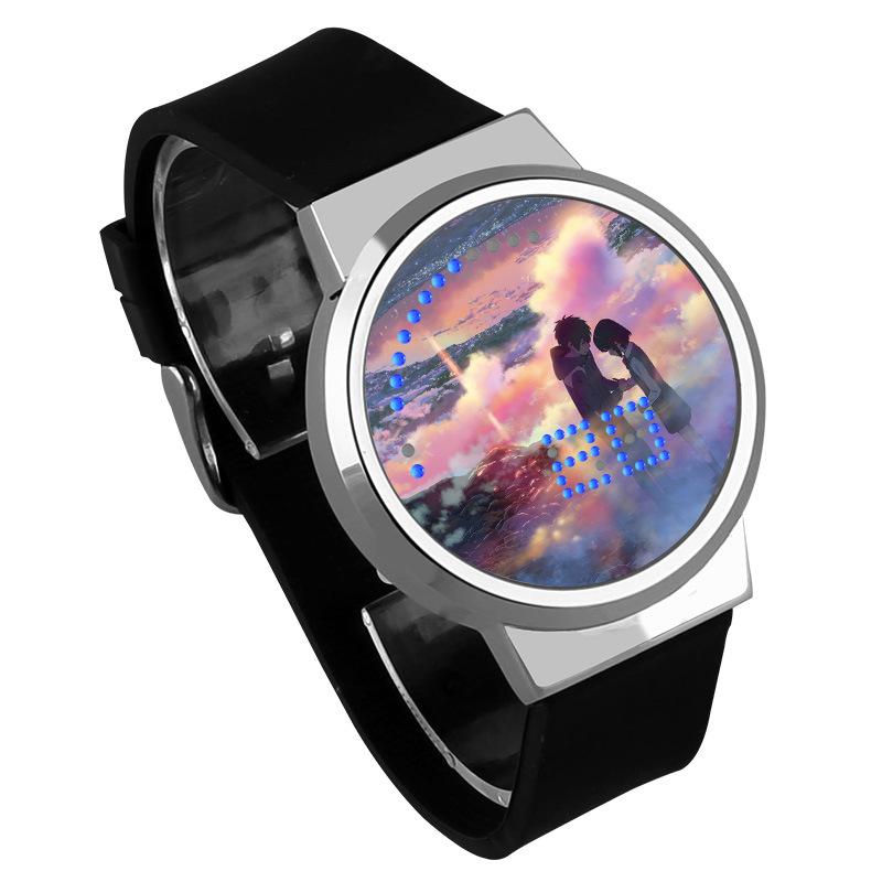 Waterproof Luminous LED Digital Touch Children watch  - Your Name #18