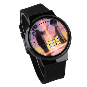 Waterproof Luminous LED Digital Touch Children watch  - Your Name #14