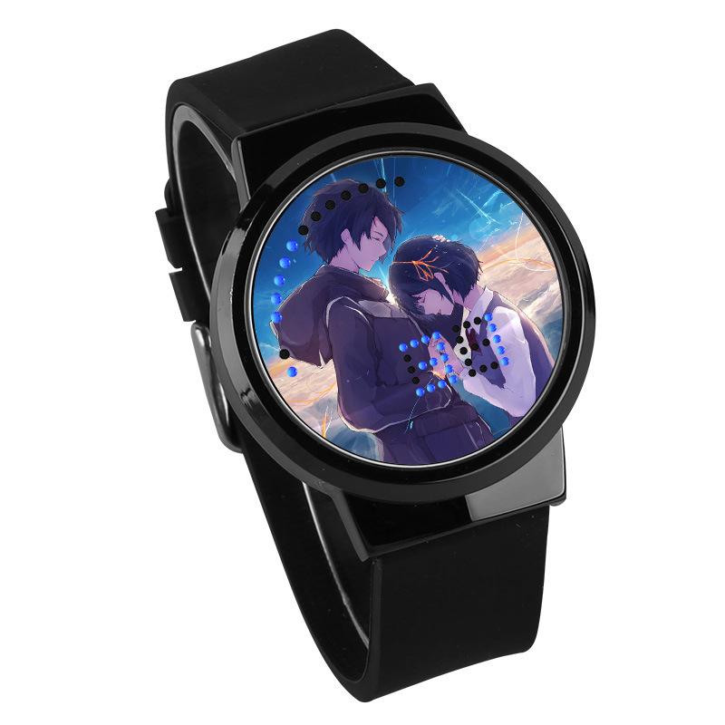 Waterproof Luminous LED Digital Touch Children watch  - Your Name #20