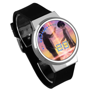 Waterproof Luminous LED Digital Touch Children watch  - Your Name #15