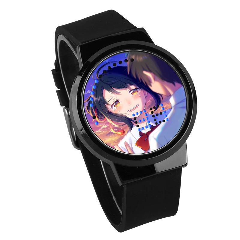 Waterproof Luminous LED Digital Touch Children watch  - Your Name #47