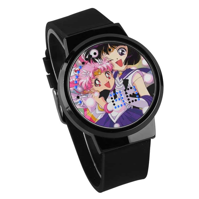 Waterproof Luminous LED Digital Touch Children watch  - Sailor Moon #32