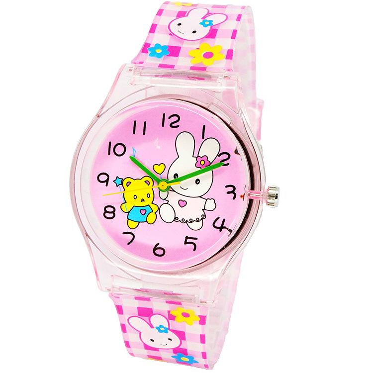 Waterproof Luminous LED Digital Touch Children watch  - Rabbit