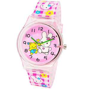 Waterproof Luminous LED Digital Touch Children watch  - Rabbit