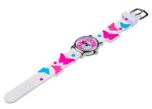 Waterproof Luminous LED Digital Touch Children watch  - White