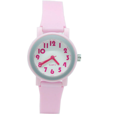 Waterproof Luminous LED Digital Touch Children watch  - Pink