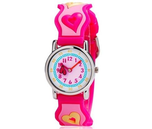 Waterproof Luminous LED Digital Touch Children watch  - Pink