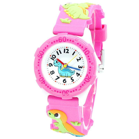 Waterproof Luminous LED Digital Touch Children watch  - Rosa