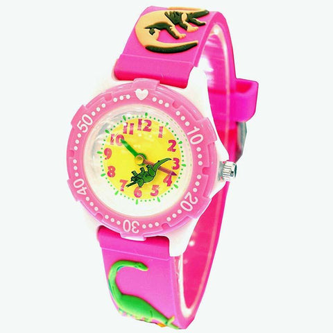 Waterproof Luminous LED Digital Touch Children watch  - Rosa