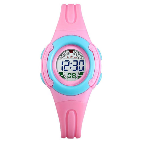 Waterproof Luminous LED Digital Touch Children watch  - Pink