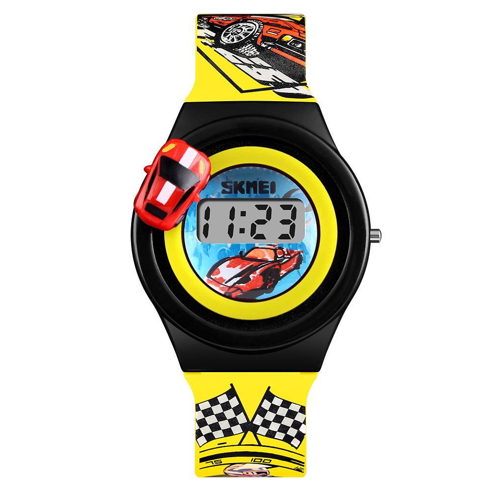 Waterproof Luminous LED Digital Touch Children watch  - yellow