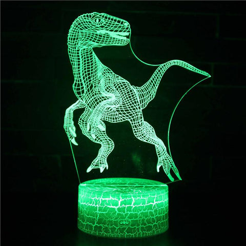 3D Touch Light Night 7 colors remote control - Dinosaur #22