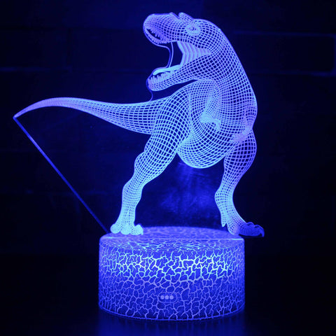 3D Touch Light Night 7 colors remote control - Dinosaur #29