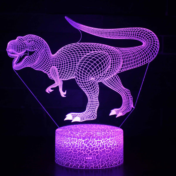 3D Touch Light Night 7 colors remote control - Dinosaur #26