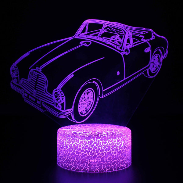 3D Touch Light Night 7 colors remote control - Voiture #125