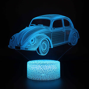 3D Touch Light Night 7 colors remote control - Voiture #126