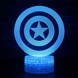 3D Touch Light Night 7 colors remote control - Avengers #220