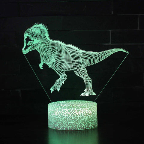 3D Touch Light Night 7 colors remote control - Dinosaur #55