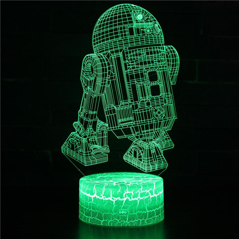 3D Touch Light Night 7 colors remote control - Star Wars #192