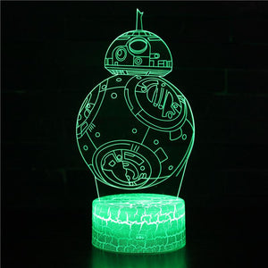 3D Touch Light Night 7 colors remote control - Star Wars #193