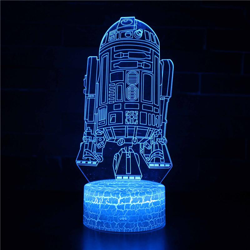 3D Touch Light Night 7 colors remote control - Star Wars #202