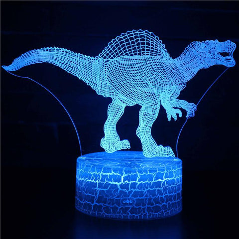 3D Touch Light Night 7 colors remote control - Dinosaur #34