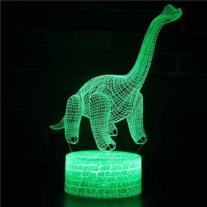 3D Touch Light Night 7 colors remote control - Dinosaur #36